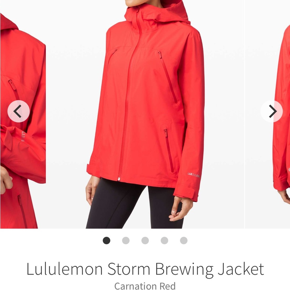 lululemon storm brewing waterproof rain jacket
